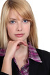 Blond business woman