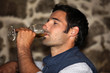 Wine tasting man