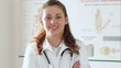 Portrait of smiling female doctor