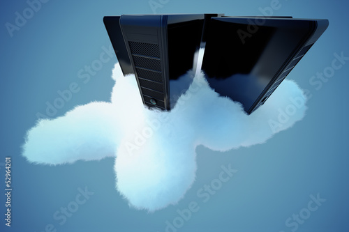 Photo: Cloud computing. Cloud computing.