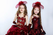 Little girls in beautiful dress