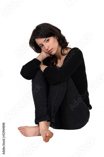 Photo: A depressed woman A depressed woman
