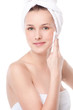 Young woman with perfect health skin of face