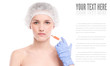 Cosmetic botox injection in face