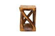 Hand-made wooden chair isolated