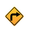 Turn right sign