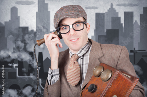 Photo: Vintage journalist. breaking news press release Vintage journalist. breaking news press release