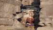 Video: Woman doing yoga in India Woman doing yoga in India