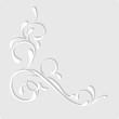 Paper branch on grey background