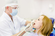 medical dentist procedure of teeth polishing 