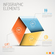 Abstract shape with Infographic