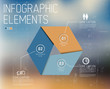 Vector: Abstract shape with Infographic Abstract shape with Infographic