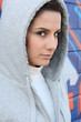 Photo: young girl wearing sweatshirt young girl wearing sweatshirt