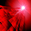 Abstract Red Techno Background.