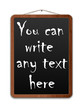 Template of blackboard for restaurant menu or any other text, ve
