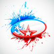 Abstract American Flag Background