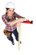 Photo: Female carpenter Female carpenter