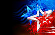 Abstract American Flag Background