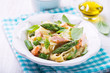 Photo: Pasta with salmon and asparagus Pasta with salmon and asparagus