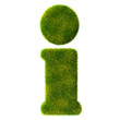Illustration: 3d made - question mark in green grass 3d made - question mark in green grass