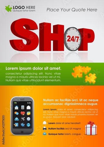 Vector: Vector business brochure, flyer Vector business brochure, flyer