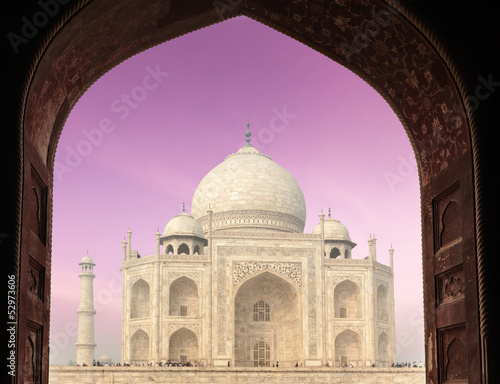 Photo: Taj Mahal through arch, Agra, India Taj Mahal through arch, Agra, India