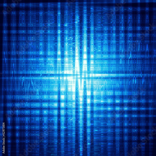 Illustration: abstract blue background with shining squares abstract blue background with shining squares