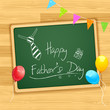 Vektor: Happy Father's Day message on Board Happy Father's Day message on Board