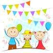 Kids in Celebration Background