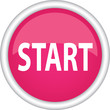 Круглый знак с надписью START