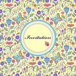 floral invitation card