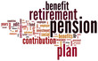 Pension and retirement tag cloud