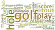 Golf tag cloud