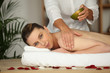 Photo: Woman receiving massage Woman receiving massage