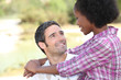 Photo: Couple in love in the countryside Couple in love in the countryside