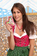 Frau im Dirndl