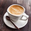 Cup of latte coffee