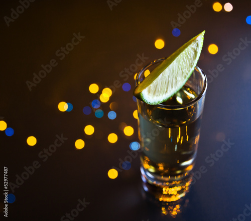 Photo: tequila and lime tequila and lime