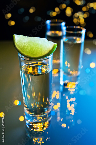Photo: tequila and lime tequila and lime