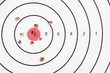 Shooting Target with Bullet Holes
