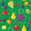 seamless background with fruits