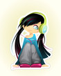 Girl listen to music