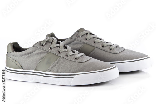 Photo: men's shoes on white background. Male shoes over white men's shoes on white background. Male shoes over white