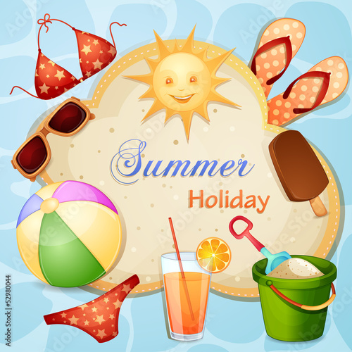 Vector: Summer holiday illustration Summer holiday illustration