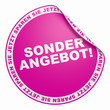 Illustration: 3D Aufkleber Pink - Sonderangebot! 3D Aufkleber Pink - Sonderangebot!