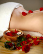 Beautiful young woman getting spa massage