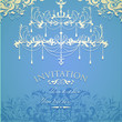 Vector: Vintage invitation on grungy paper for design Vintage invitation on grungy paper for design