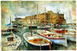 Naples, Italy, artistic picture