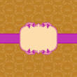 Vector: Vector template frame design for greeting card . Vector template frame design for greeting card .