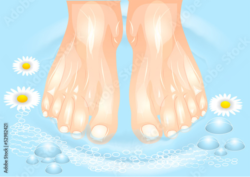 Vector: foot care foot care